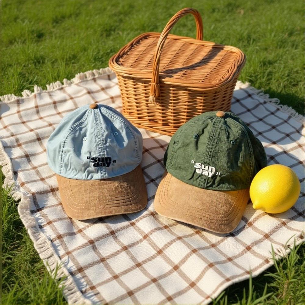 Baseballkappe mit Buchstabenstickerei für Männer und Frauen, Patchwork-Snapback-Hut, modische Baumwoll-Outdoor-Sonnenblenden-Hüte