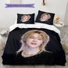Jimin Pattern Bedding Home Decoration Birthday Gift ( 1 duvet cover + 2 pillowcase, without core),fan merchandise.