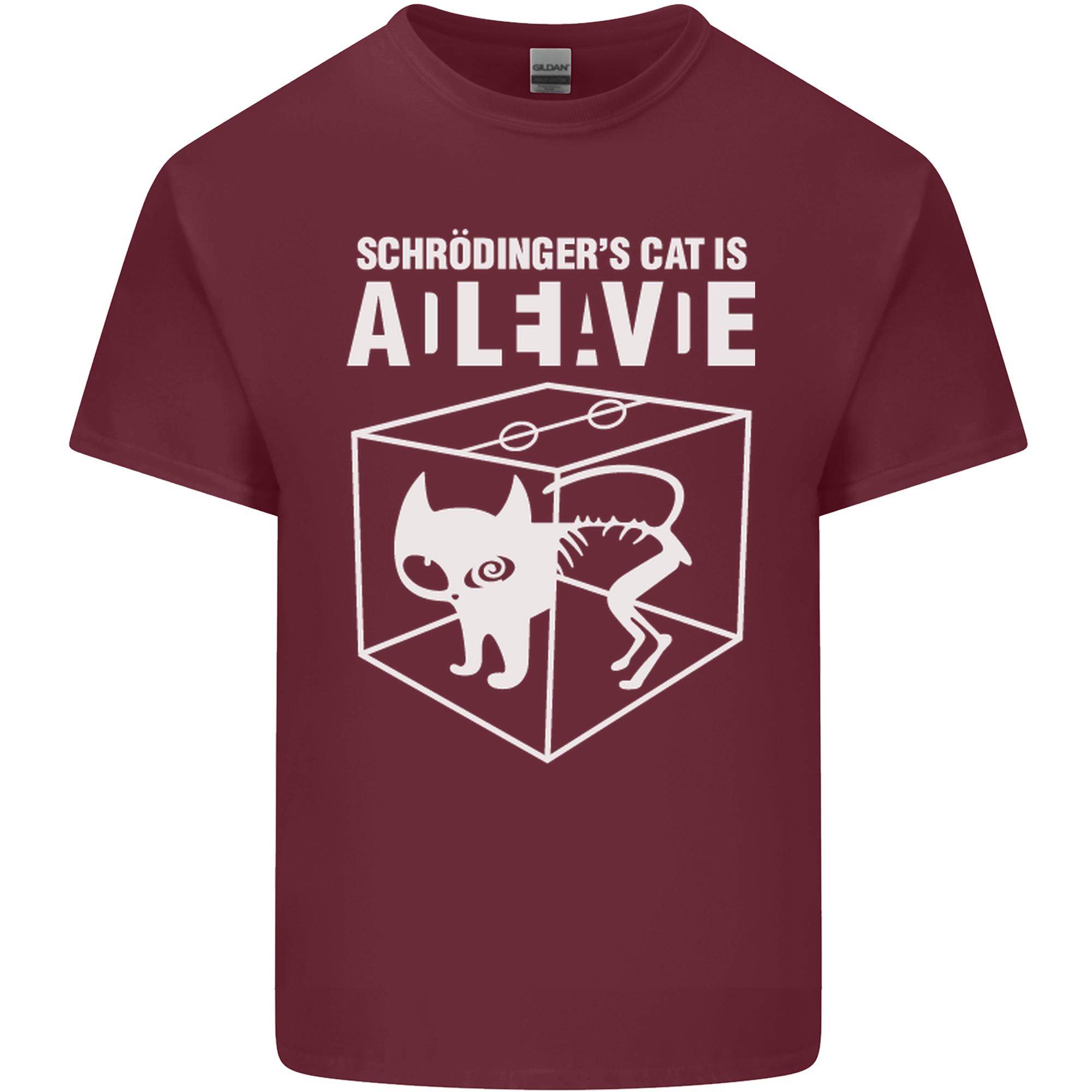 Schrodingers Cat Science Geek Nerd Unisexs Light Cotton TShirt S