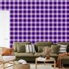 Purple and Lavender Checkered Wallpaper for Living Room and Bedroom 50x1000
