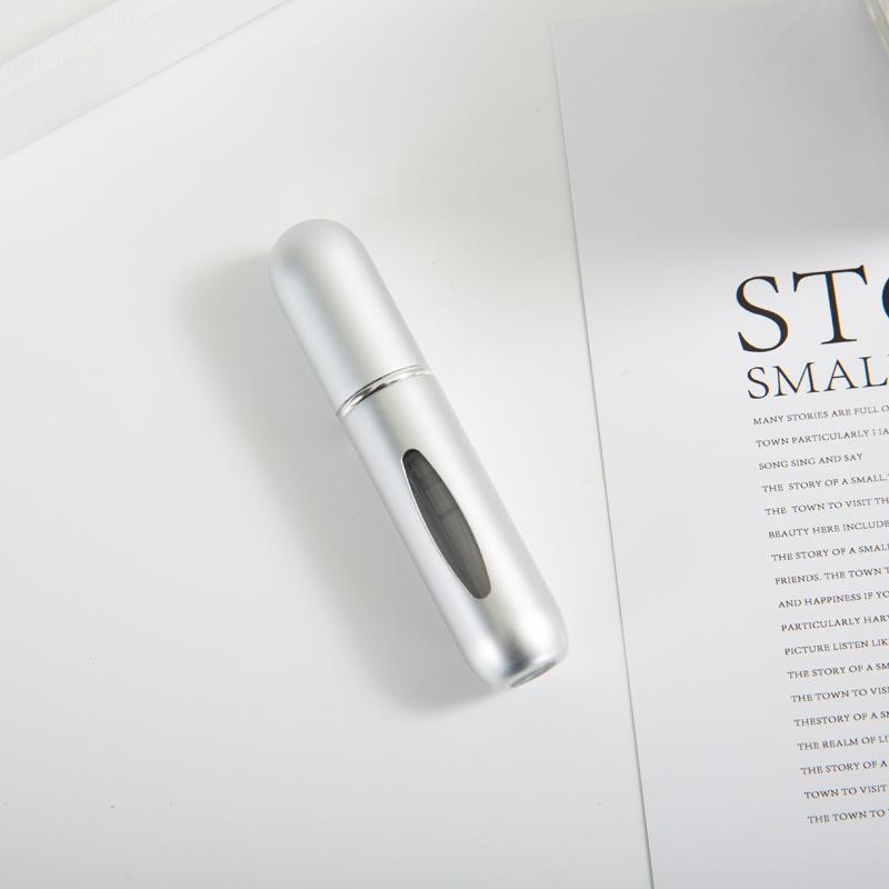Portable 5ml Perfume Sub-bottling Press Small Window Self-pumping Spray Bottle Bottom Straight Into Travel Perfume Bottle