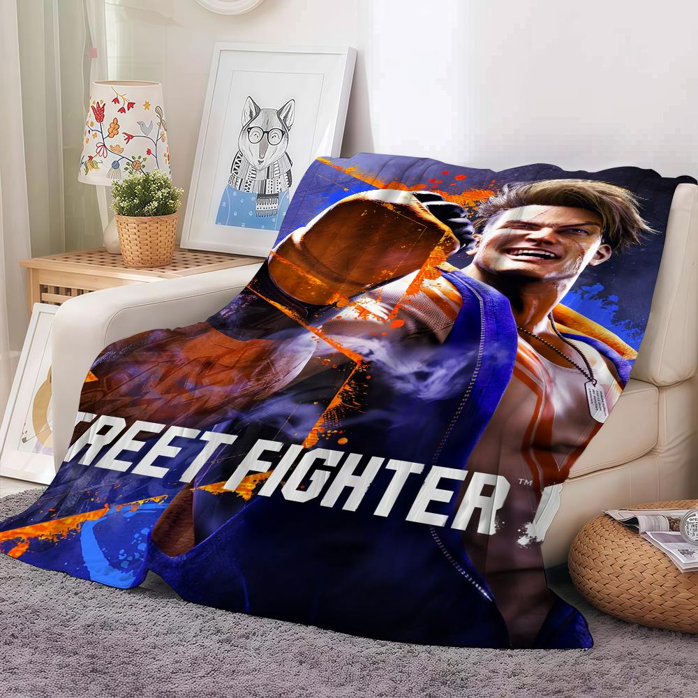 Game S Street F Fighter 6 Blanket Soft and Skin Friendly For Couch Bed Napping Bedspread All Seasons Comforter
