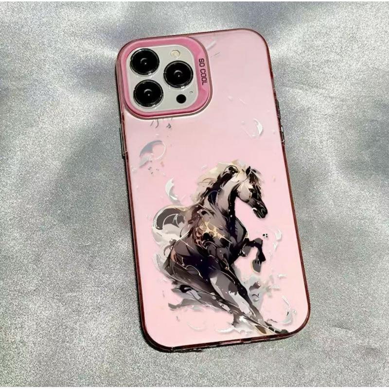 The New Horse Pentium Is Suitable for Iphone17 Mobile Phone Case Apple 16promax/15 Anti-drop 14pro13 Guochao