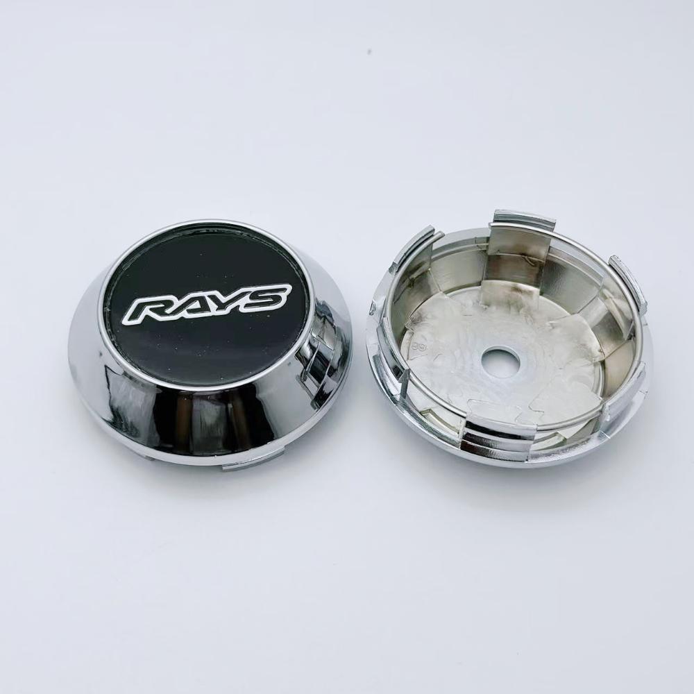 4pcs 60mm 64mm 65mm 68mm 69mm Rays Logo Emblem Car Wheel Center Caps Accessories for RAYS Wheels Hub Rim Hubcaps Cover Replace