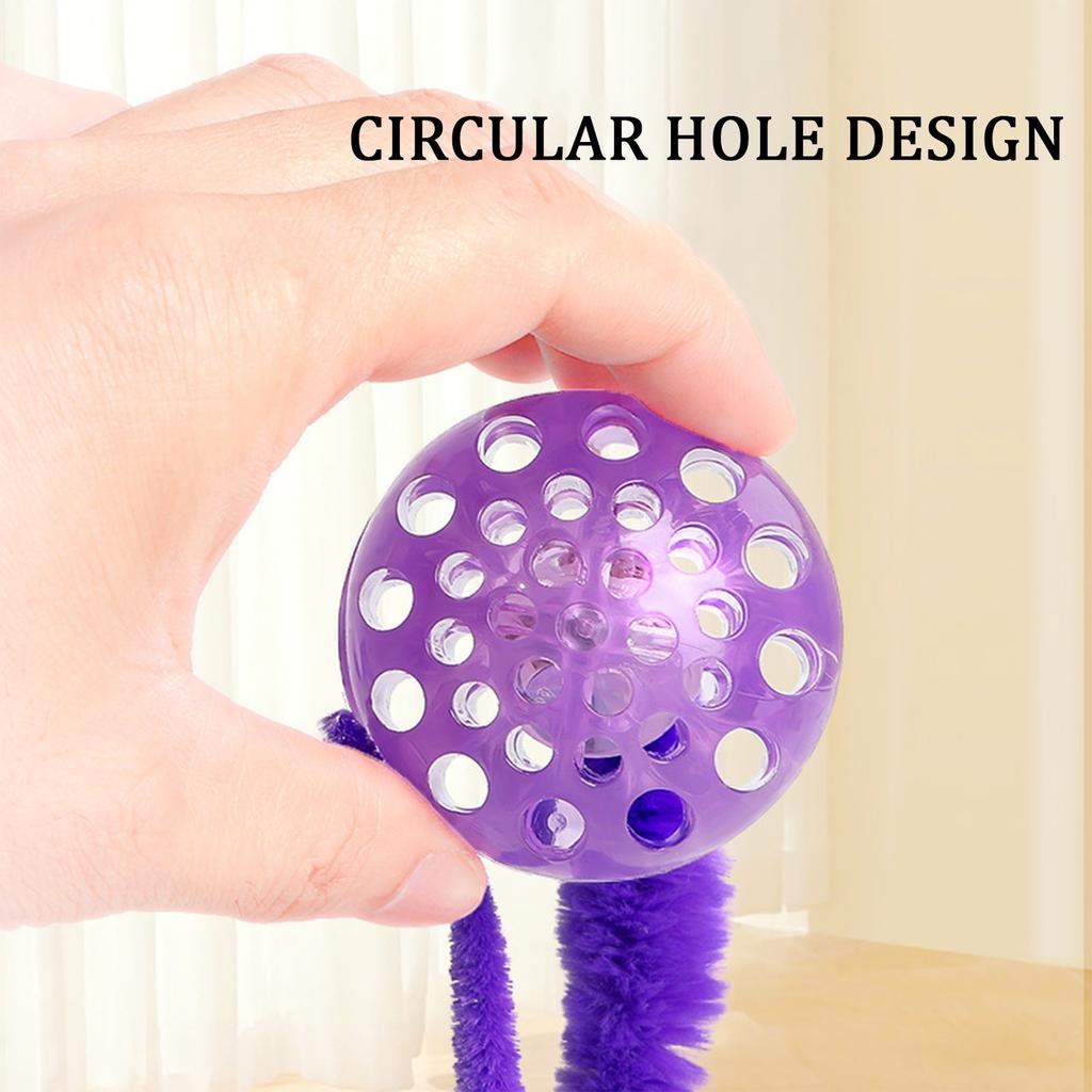 Bouncing Caterpillar Pet Balls -Safe Interactive -Resistant Rubber Toss Balls Hole Balls Jumping Balls Toys