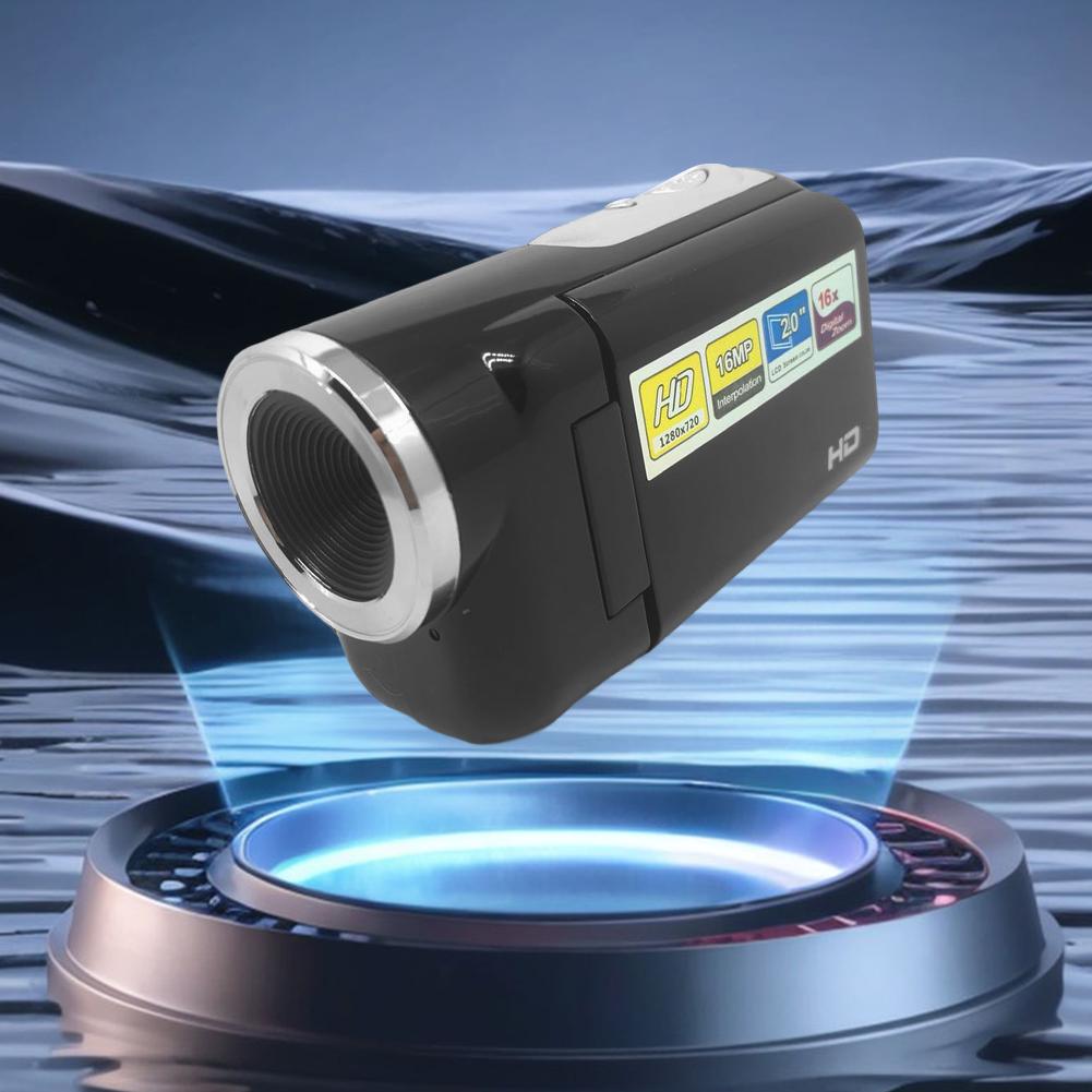 16MP 720P Portable DV Camcorder with USB Cable Vlogging Camera 2.0 Inch TFT Color Screen Built-in LED Flash for Students Teens