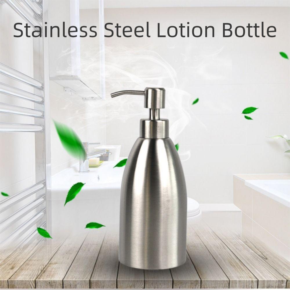 Silver Liquid Lotion Storage Bottles 500ml Shower Gel Bottles  Household