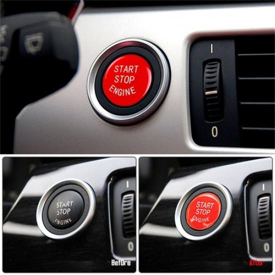 For BMW E90 E91 E60 E84 E83 E71 E72 Red Engine Start/Stop Button Replace Cover
