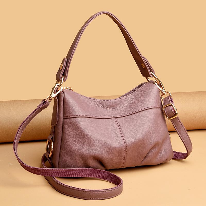 Bag Women's Bag 2025 New European and American Fashion Casual Soft Face Mother Bag Shoulder Small Bag Middle-aged Women's Messenger Bag