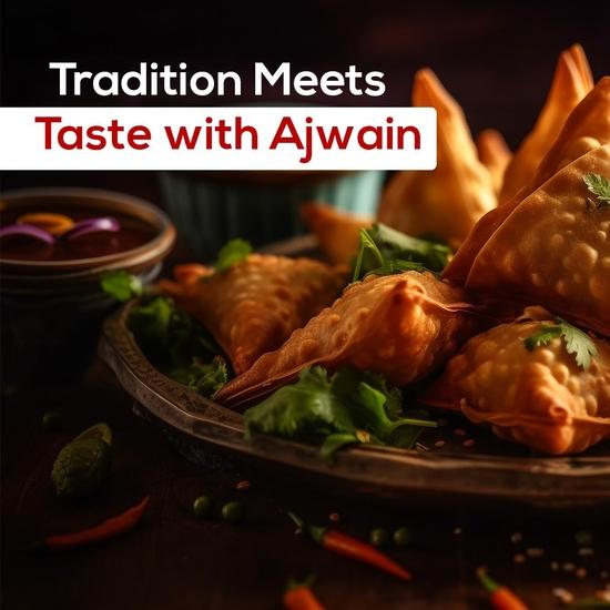 Chounk Gewürze 100% Natur Ajwain Pulver 200 Gramm Konservierungsstofffrei Karambolsamen Bischofskrautpulver Packung mit 2 x100 Gramm