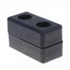 Non-Slip Rubber Gym Bumper Pads Shock Absorbing Mat for Treadmill Exercise Bike Commercial & Home Gym Stability