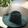 LIDHAY Western Style Suede Hat, Unisex Wide Brim Fedora Hat, Felt Panama Hat, Rancher Hat LIDHAY Western Style Suede Hat, Unisex