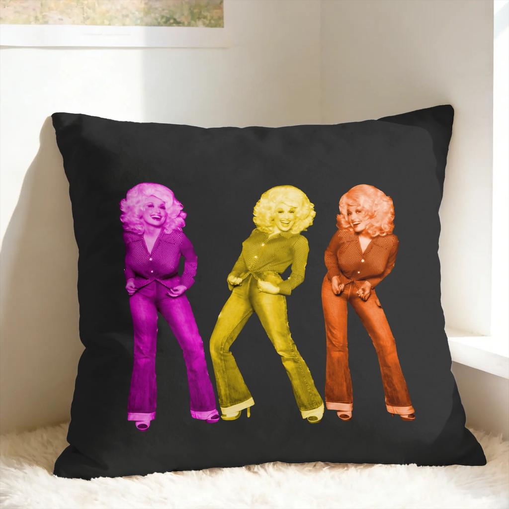 Singer Dolly Parton Pillow Case Square Pillow Cover For Living Room Chair Novelty Pillowcases