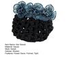 Nurse Hair Snood Flower Decor Fishnet Hollow Out Anti-slip Elastic Hair Decoration OL Style Airline Stewardess Waitress Hair Snood Women Head