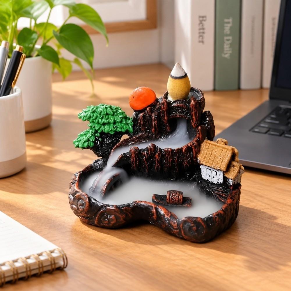 River Waterfall Incense Censer Mountain Shape Waterfall Incense Burner Living Room