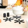 1/2/4/8PCS-Foldable Heat-resistant Kitchen Pan Pod Holder Foldable Table Mat Folding Insulated Table Pad Anti-scald Coasters Accessories Dining Room