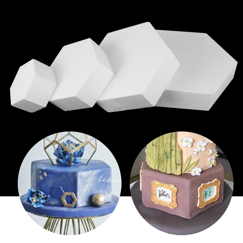 1PC 4/6/8/10Inch Multiple Shapes Cake Foam Mould Polystyrene Styrofoam Practice Cake Dummy Modeling Party Kitchen Accessories