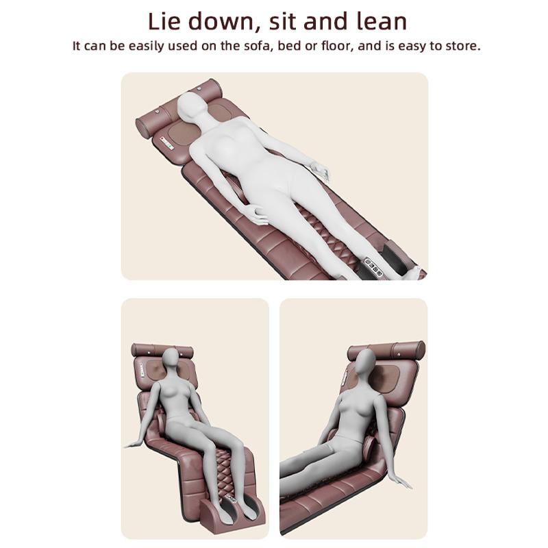 Massage Mattress Full Body Massager Multifunctional Electric Massage Mat Vibration Heating Infrared For Neck Back Foot Lumbar Airbag Traction