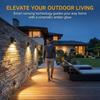 Solar Light Outdoor Waterproof 7 Colors Wall Lamp Solar Street Light Led Garden Wall Light