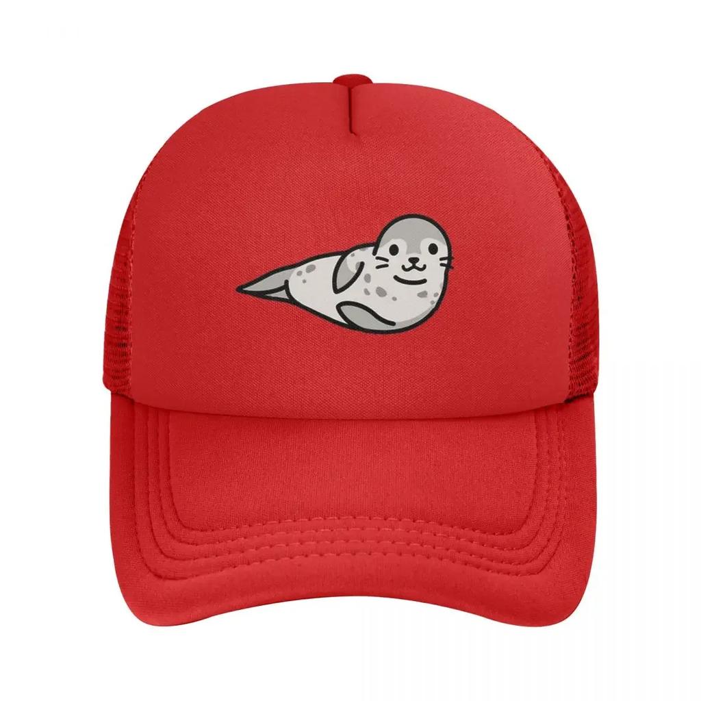 Grey Seal Mesh Baseball Caps Snapback Fashion Baseball Hats Breathable Casual Casquette Outdoor Unisex