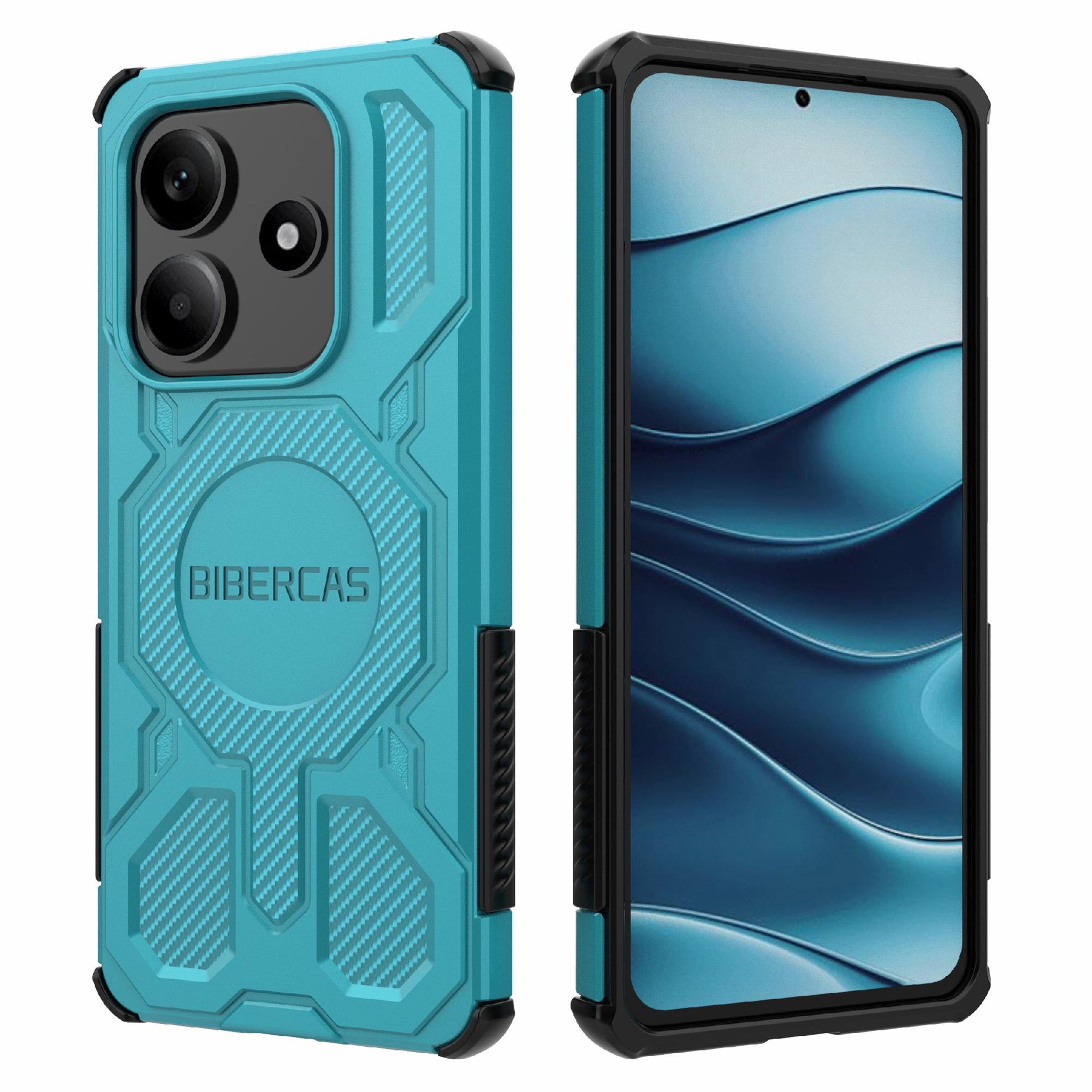 

BIBERCAS J-16 Series For Xiaomi Redmi Note 14 5G Magnetic Case Anti Drop TPU+PC Phone Cover