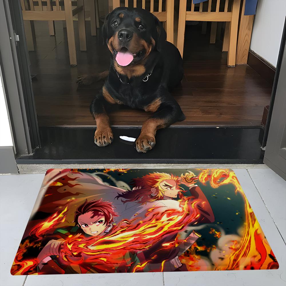 Demon Slayer Floor Mat Nordic Style Home Doormat Bathroom-Toilet Mats Bedroom el Decor Mat