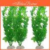 3 Tank Aquarium Fish Piece Green Plastic Artificial Plants 106 Height