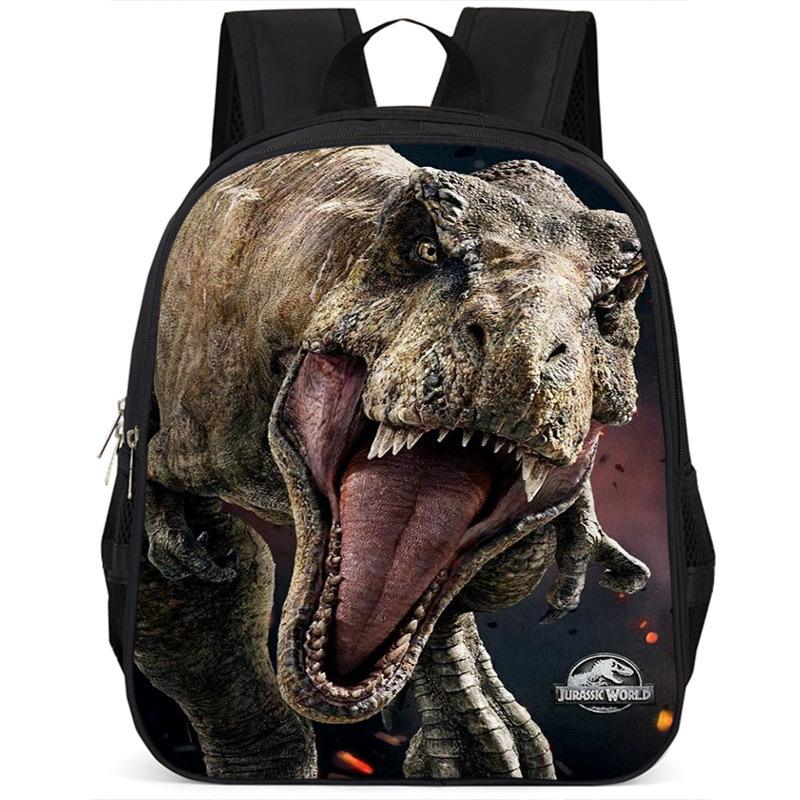 Dinosaur Rex Backpack, 15-Inch Single-Layer Student Double-Layer Large-Capacity Backpack
