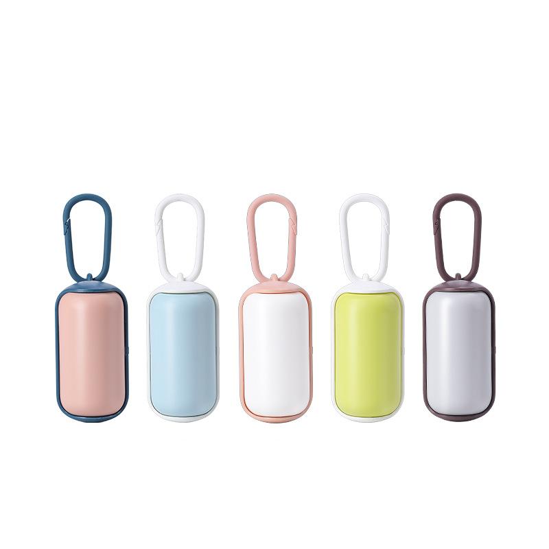Distributeur Portable Ramasse-crottes de Chien, Support Boîte à Déchets Nettoyage Animal de Compagnie, Contenant de Rangement pour Sacs à Déchets de Chien Extérieur, Accessoires de Promenade pour Animaux