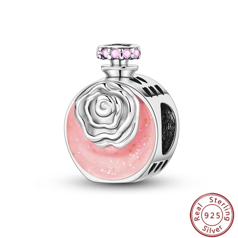 Copper Perfume Bottle High Heels Princess Dress Fashion Romantic Charms Beads 3Mm Diy Fine Jewelry Making