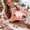 2D Flat Theme Advent Calendar Acrylic Charm Set for Holiday Decor