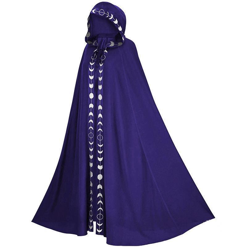 Medieval Renaissance Lace Hooded Cape Cloak for Halloween COS Costume