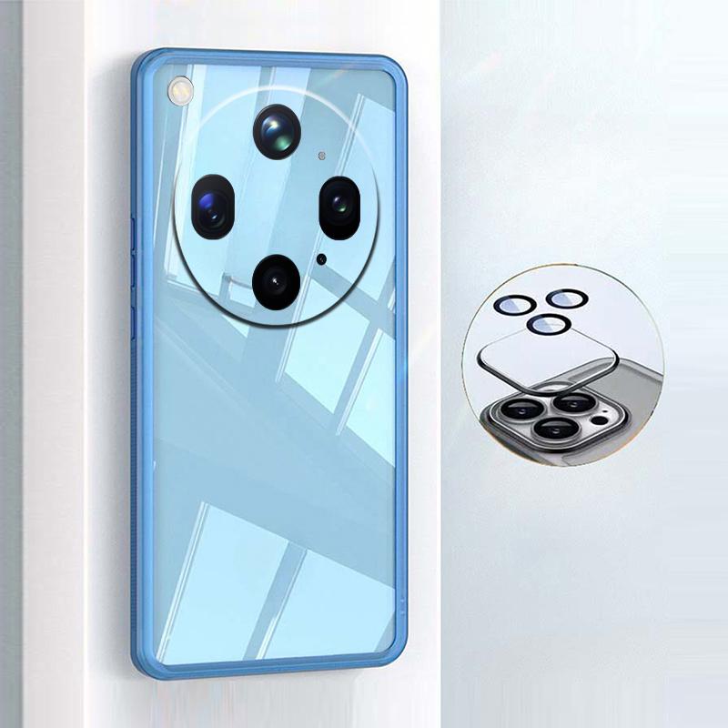 For OPPO Find X9 Ultra Case Camera Protection Semi Transparent Soft Silicone Shockproof with Lens Protector Films for OPPO Find X9S Back Cover