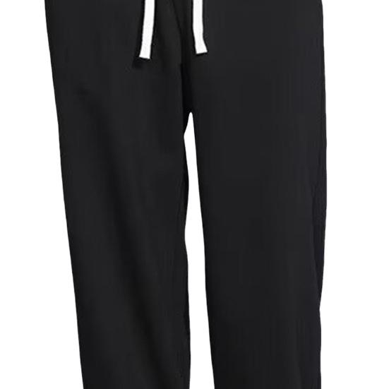 Men Cargo Pants Drawstring Elastic Waist Solid Color Thin Pockets Loose Straight Wide Leg Sport Trousers Daily Wear Casual Pants