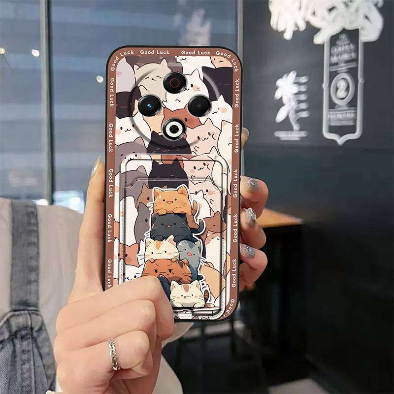 TPU Cute Phone Case For Tecno Spark30 4G/KL6 Card sleeve Silicone protective Durable Dirt-resistant Anti-dust Soft case