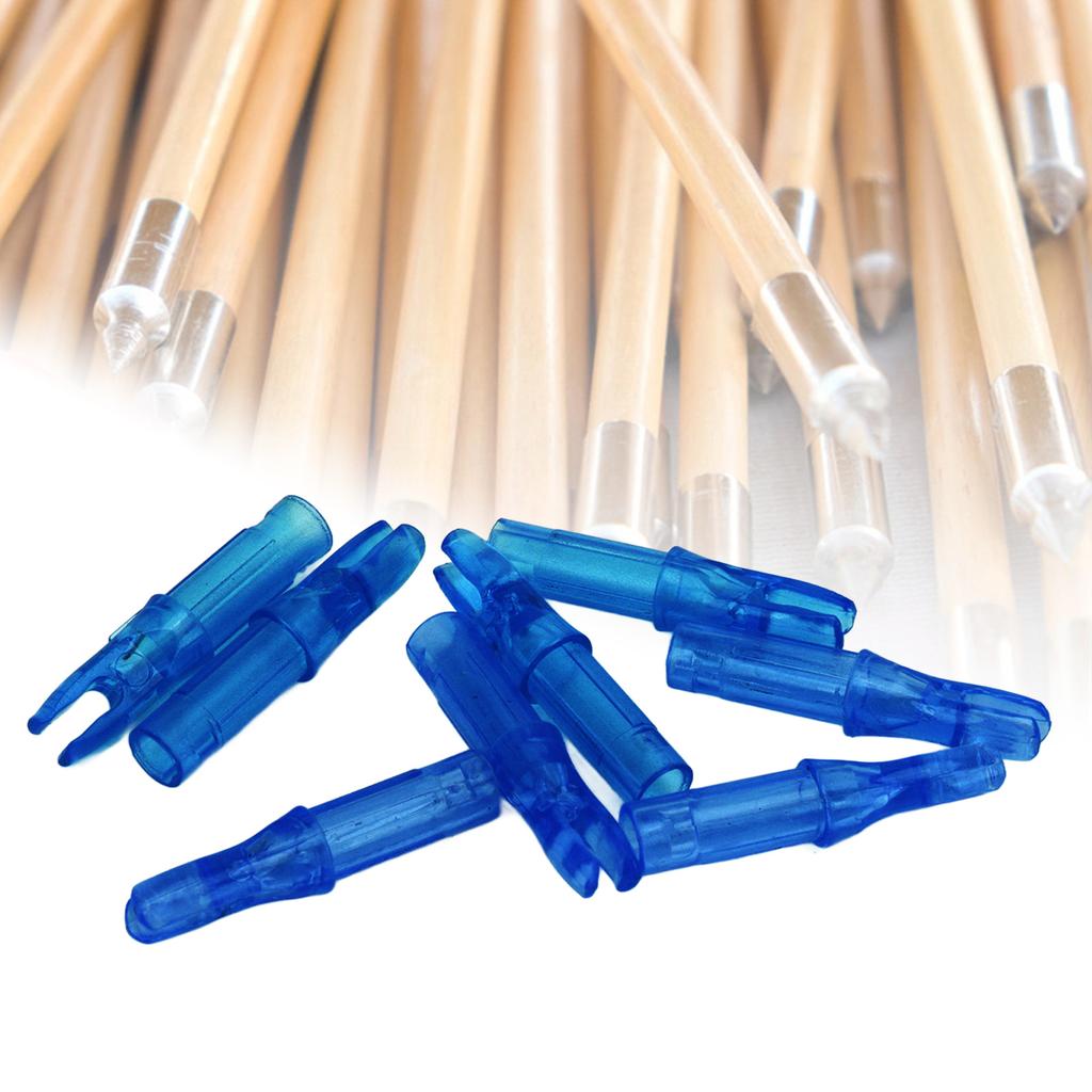 100pcs Archery Nock Plastic Insert Nocks Light Weight Nocks Replacement for Archery Bow