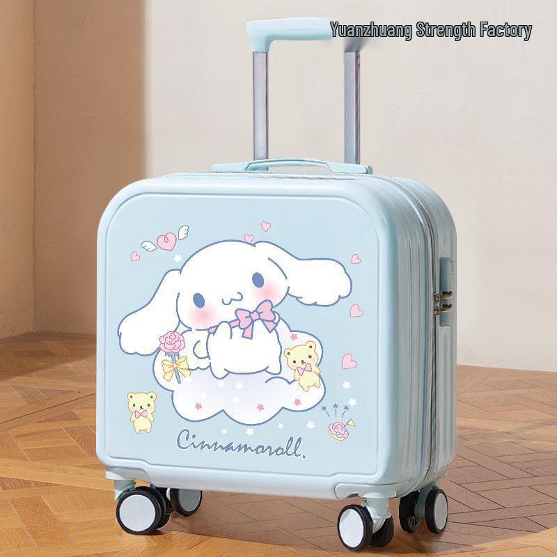 Children's Cartoon Carry-on Suitcase for Boys & Girls, Small Trolley with Password Lock