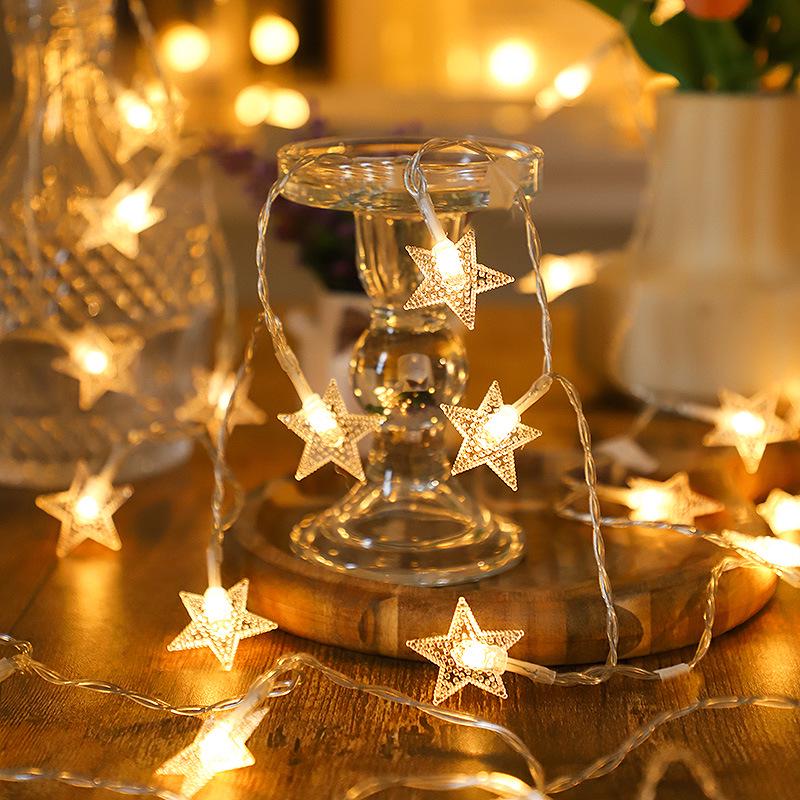 LED Star & Ball String Lights for Celebrations