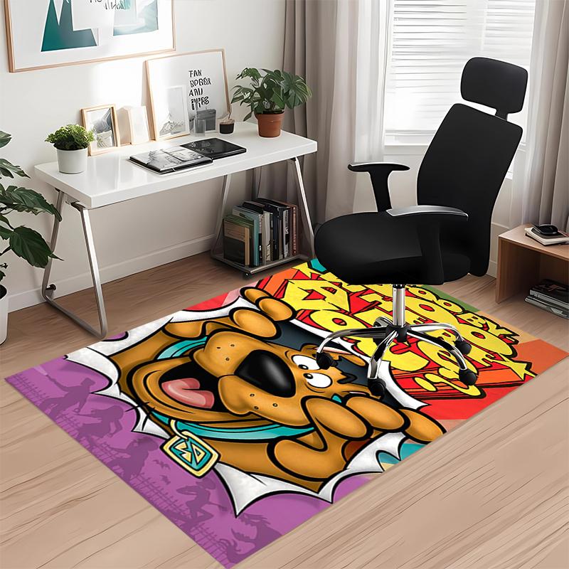 Scooby-Doo Printed Carpetrugfor Office Chair Living Room Bedroom Kitchen Room Decor Gifts