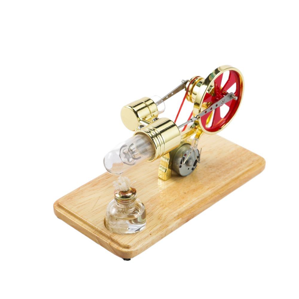 

Zinc Zinc Zinc Alloy Stirling Engine Motor Model Colorful LED Hot Air Engine Motor Model Kids Children Style A