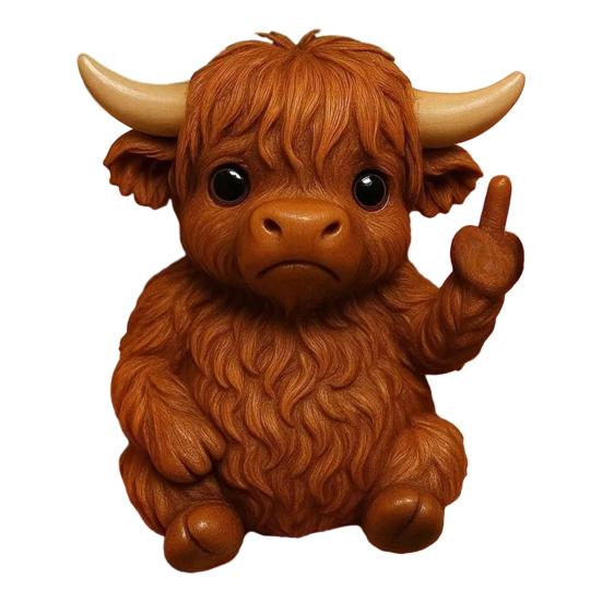 Middle Finger Animal Ornament Synthetic Resin Statue Realistic Design Sculpture Funny Humorous Home