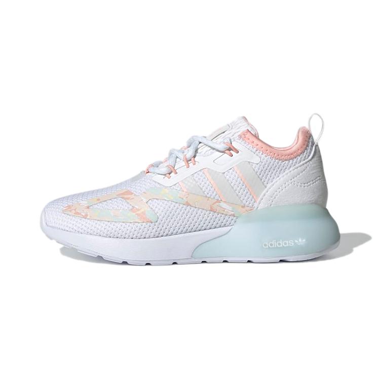 

Adidas Originals ZX 2K Slip Resistant And Breathable Kids Lifestyle Shoes White Pink Blue Children Aged 3 7 Years Old H02365 30.5