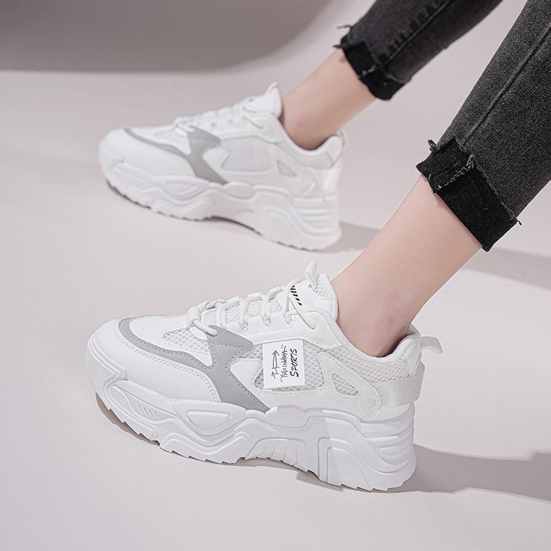 New spring platform dad shoes casual spring and autumn mesh breathable sports K