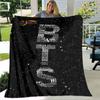 BTS 3D Kpop Bangtan Boys Couverture de lit Bureau Maison Randonnée Pique-nique Couette Épaisse Couvre-lit Tendance Couverture en Flanelle