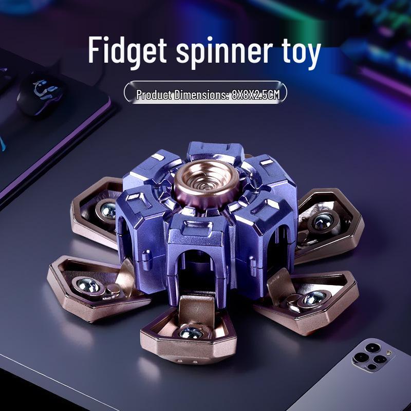 Creative Exploding Shell Finger Gyroscope: Transformable Rotating Toy for Kids