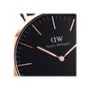 [Official Shop/2-Year Warranty/Authentic Import] Daniel Wellington DW Watch for Men and Women, Classic Black Cornwall, 36mm, Stylish Black Leather Wat