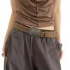Vintage Punk Studded Belt For Women Jeans Soft PU Leather Durable Fashion Accessory