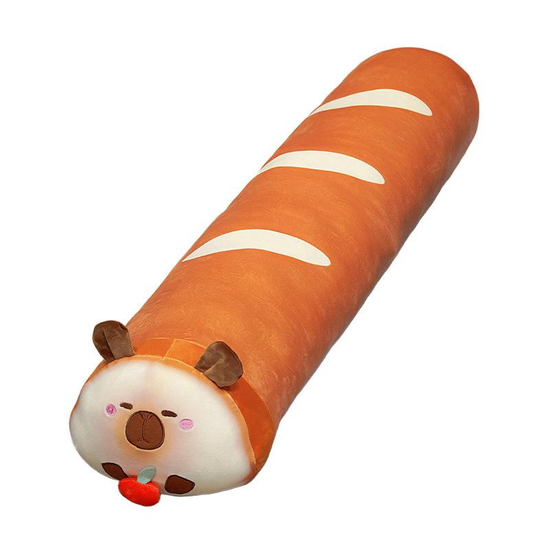 Cartoon Capybara Baguette Pillow Plush Toy Doll Kapibara Doll Home Pillow Muppet Doll