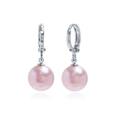 E493 10mm Rosaline Perle Österreichische One-Touch Ohrringe