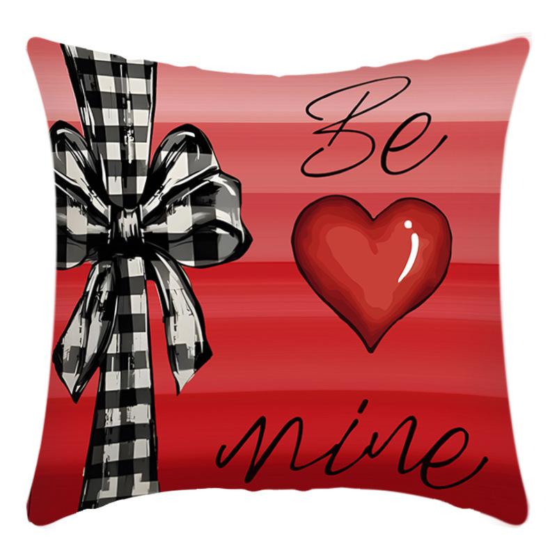 Nordisch Schlicht Liebe Valentinstag Modern Schlicht Kissen Sofa Wohnzimmer Musterzimmer Wildleder Lendenkissenbezug Kissenkissen